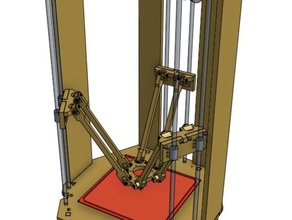 rr-evo delta impresora 3d e1 madera contrachapada versión las impresoras de la piezas 3d print model - Mito3D