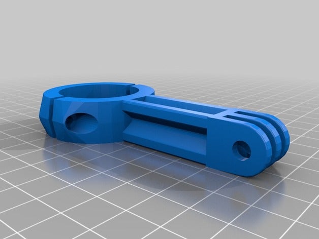 meu personalizados gopromounts harley hwy bar câmara 3D print model - Mito3D