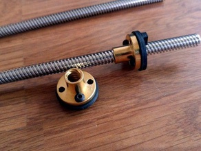 printrbot lc kurşun güçlendirme vida 3d yazıcı parçalar leadscrew nut adaptörü plus 3d print model - Mito3D