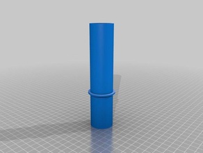 maschio 34mm tubo di aspirazione adattatore parti personalizzato 3d print model - Mito3D