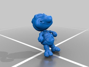 chibi ninja turtle animali 3d print model - Mito3D