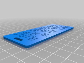 il mio personalizzato biadesivo bagagli etichetta accessori 3d print model - Mito3D