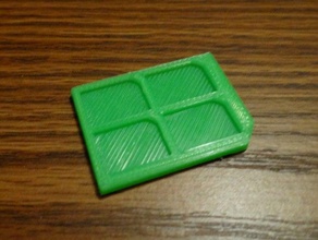 nanosim sd card case adattatore mobile telefono nano sim 3d print model - Mito3D