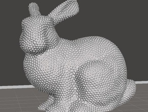 holprig bunny Skulpturen 3d print model - Mito3D