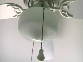 ventilateur de plafond ampoule décor 3d print model - Mito3D