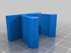 clip tubi diametro 20mm de los hogares personalizado 3d print model - Mito3D