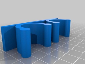 20 mm 2 klip tubi diametro ev özelleştirilmiş 3d print model - Mito3D