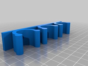 3 clip tubi diametro 20mm de los hogares personalizado 3d print model - Mito3D