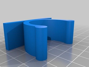 clip tubi diametro 32mm ménage personnalisé 3d print model - Mito3D
