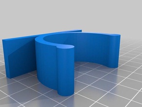 clip per tubi diametro 40mm famiglia personalizzato 3d print model - Mito3D
