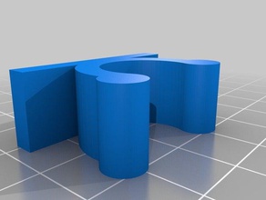 clip per tubi diametro 16mm famiglia personalizzato 3d print model - Mito3D