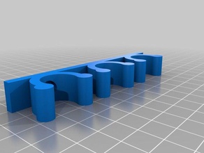 3 clip per tubi diametro 16mm famiglia personalizzato 3d print model - Mito3D