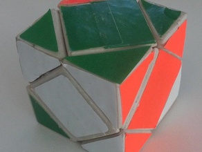 skewb interactivo art rubiks cube reviradas curvas de puzzle 3d print model - Mito3D
