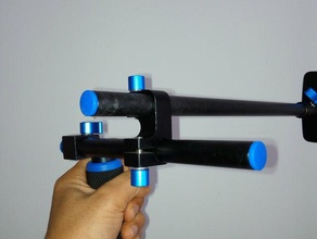 double clamp einzelne 15mm-rail-mount-accesorio sujetador 2 barras 15cm rig Schulter - Zubehör dslr 3d print model - Mito3D