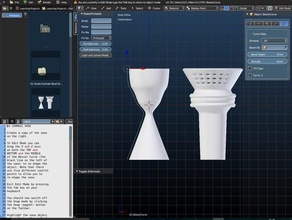 ceramic jewellery lighting object dart 70 lessons learning blender 3d print model - Mito3D