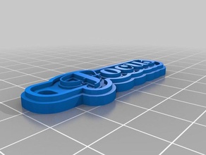 odak Anahtarlık özelleştirilmiş 3d print model - Mito3D