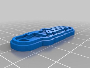 tahoe llaveros personalizado 3d print model - Mito3D