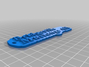 4h tag keychain keychains customized 3d print model - Mito3D