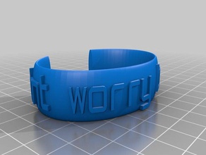 de la sauce les bracelets personnalisé 3d print model - Mito3D