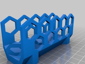 hexagonal lettre de titulaire organisation 3d print model - Mito3D