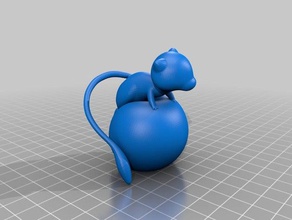 mew le creature carino pokemon figure andare 3d print model - Mito3D