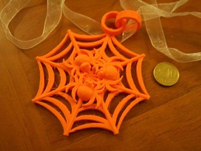 spider pendant costume costumechallenge costumes halloween jewellery 3d print model - Mito3D