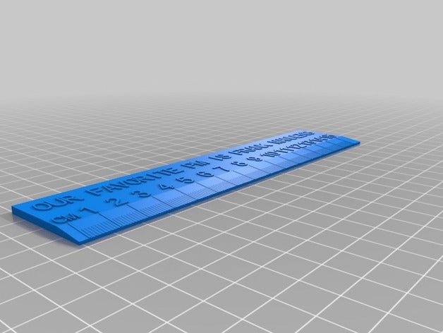 frank ruler 2 office customized 3D print model - Mito3D
