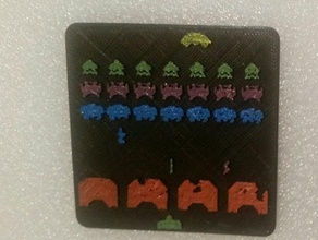 space invaders scène générateur jeux 3d print model - Mito3D