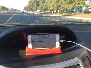 smartphone holder car navigation mobile phone system yaris 3d print model - Mito3D