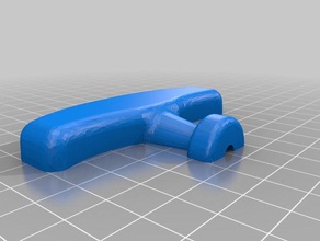 lawnmower pull handle ergonomic halved replacement parts 3d print model - Mito3D