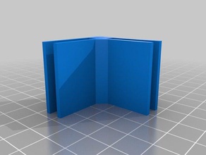 mon paramétrique personnalisé mini modulaire système d'encadrement coin bloquer le rail pièces 3d print model - Mito3D