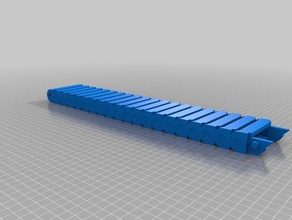 mon personnalisées faites glisser la chaîne de monts bricolage 3d print model - Mito3D