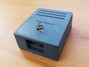 wemos d1 mini gabinete caso de led com sensor buraco eletrônica arduino mini-caso 3d print model - Mito3D