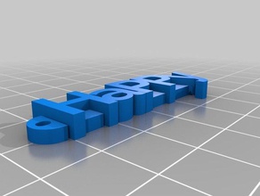 happy2 Schlüsselanhänger angepasst 3d print model - Mito3D