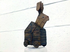 truva tavşan sahne bunny Kutsal Kase monty python tavşanı 3d print model - Mito3D