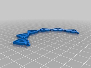 my customized text heart chain julian fashion 3d print model - Mito3D