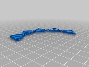 özelleştirilmiş metin kalp zinciri juani moda 3d print model - Mito3D