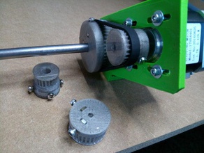 poulies (racine de 2) cnc la machine outils 3d print model - Mito3D