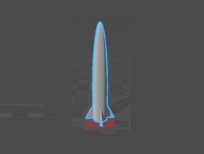Rakete - Spielzeug Spiele Modell-Rakete 3d print model - Mito3D
