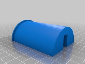 yarım yuvarlak makara kolu adaptörü lulzbot taz5 3d yazıcı parçalar filaman tutucu 3d print model - Mito3D