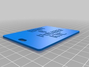 east tag accessories customized 3d print model - Mito3D