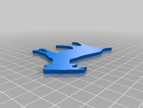 cabra silhuetas animais de estimação 3d print model - Mito3D