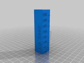 maker wählen Sie pla-Temperatur-Kalibrierung-Turm 3d drucken tests angepasst 3d print model - Mito3D