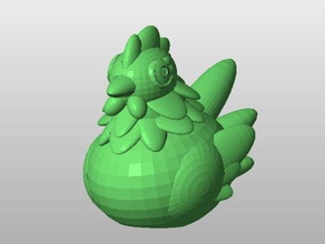 simple hen animals 3d print model - Mito3D