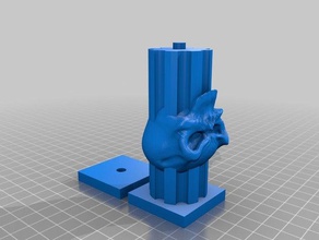 necromancers chamber skull pillars more toys games openforge 3d print model - Mito3D