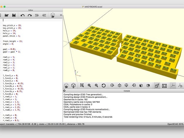 ktkeyboard computer split 3D print model - Mito3D