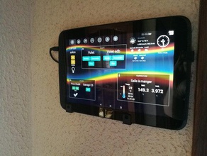 nexus 10 di montaggio a parete tablet domotique casa 3d print model - Mito3D