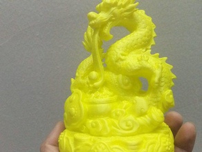 absorb wealth dragon sculptures 3d print model - Mito3D