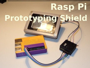 rasp pi prototyping shield hobby 3dmodel 3dprinting 3d printing diy electronics experiment project prototype raspberry raspberrypi 2 raspi sgabolab 3d print model - Mito3D
