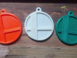 super smash bros Medaille video Spiele brothers trophy 3d print model - Mito3D